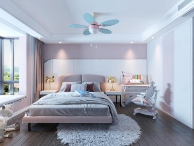 现代女孩房3D模型下载